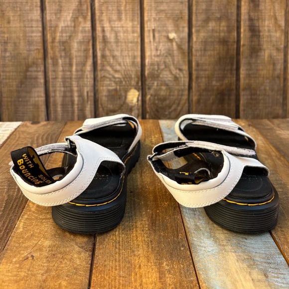 Dr. Martens Klaire White Leather Strap Sandals - Picture 9 of 14